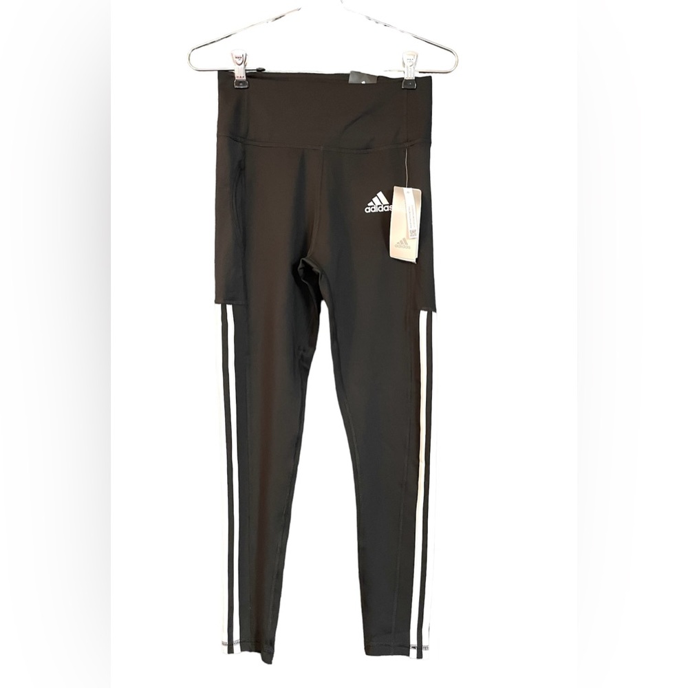 Black Adidas 7/8 fit Workout Athletic Leggings Women’s Small